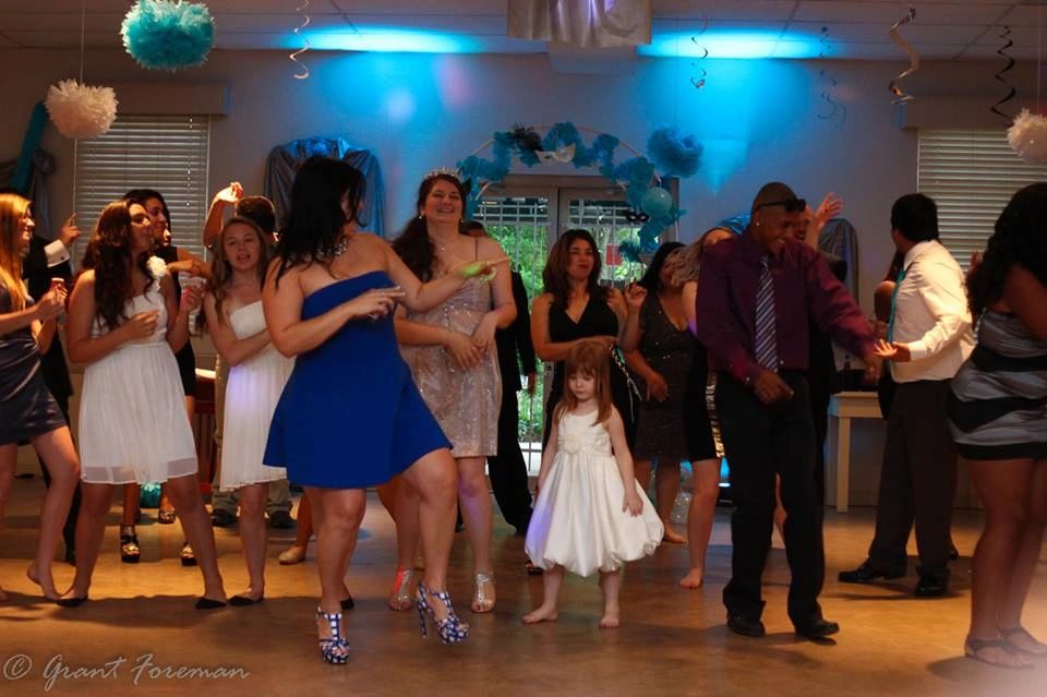 Guests dancing at a private event